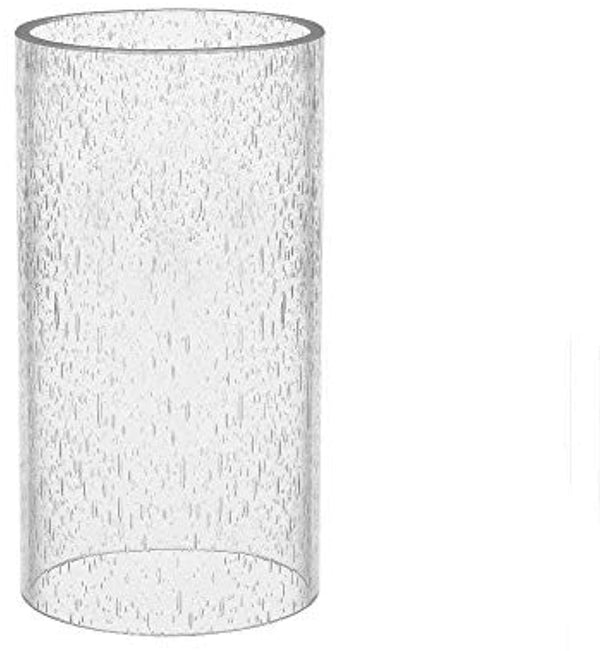 Large Size Bubble Straight Cylinder, Bubble Glass Cylinder Open Both Ends, Open Ended Bubble, Glass Lamp Shade Replacement Diameter 3.5 inches