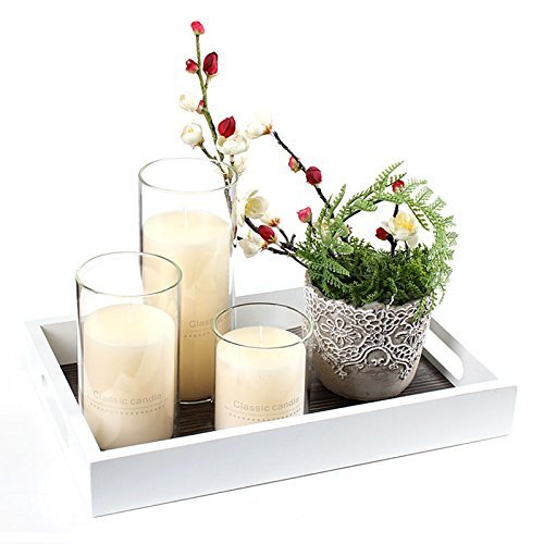 Borosilicate Glass, Clear Candle Holder, Glass Chimney for Candle Open Ended, Glass Hurricane Candle Holders Diameter 4 inches