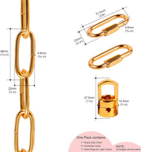 Load image into Gallery viewer, Pendant Light Fixture Chain Iron Chain for Chandeliers On High Ceilings Basket Hanging Chain for Decoration