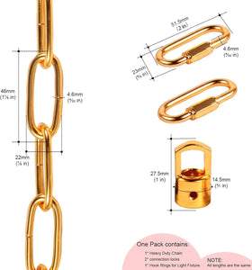Pendant Light Fixture Chain Iron Chain for Chandeliers On High Ceilings Basket Hanging Chain for Decoration