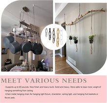 Load image into Gallery viewer, Pendant Light Fixture Chain Iron Chain for Chandeliers On High Ceilings Basket Hanging Chain for Decoration