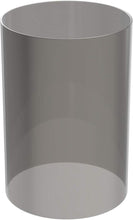 Load image into Gallery viewer, Light Gray Borosilicate Glass Light Gray Candle Holder, Glass Chimney for Candle Open Ended, Light Golden Glass Hurricane Candle Holders