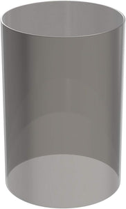 Light Gray Borosilicate Glass Light Gray Candle Holder, Glass Chimney for Candle Open Ended, Light Golden Glass Hurricane Candle Holders