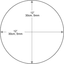 Load image into Gallery viewer, 12&quot; Round Glass Table Top - Tempered - 3/8&quot; Thick - Flat Polished Glass