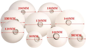 Lighting Fixture Replacement Globes,Replacement Frosted White Glass Shades,Opal White Glass Lamp Shades,G9 Threaded Mouth
