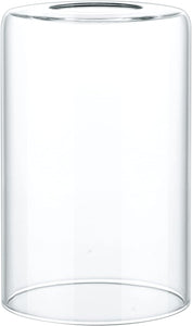 Glass Cylinder Glass Shade Accessory Glass Lamp Fixture Shade Replacement Glass Piece with 1-5/8 Inch Fitter Multiple Specifications (Clear)