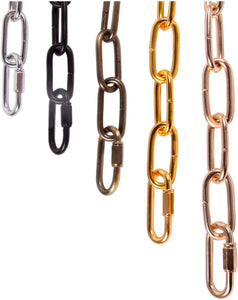 Pendant Light Fixture Chain Iron Chain for Chandeliers On High Ceilings Basket Hanging Chain for Decoration