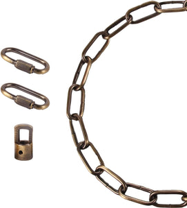 Pendant Light Fixture Chain Iron Chain for Chandeliers On High Ceilings Basket Hanging Chain for Decoration