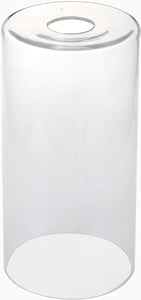 Glass Cylinder Glass Shade Accessory Glass Lamp Fixture Shade Replacement Glass Piece with 1-5/8 Inch Fitter Multiple Specifications (Clear)