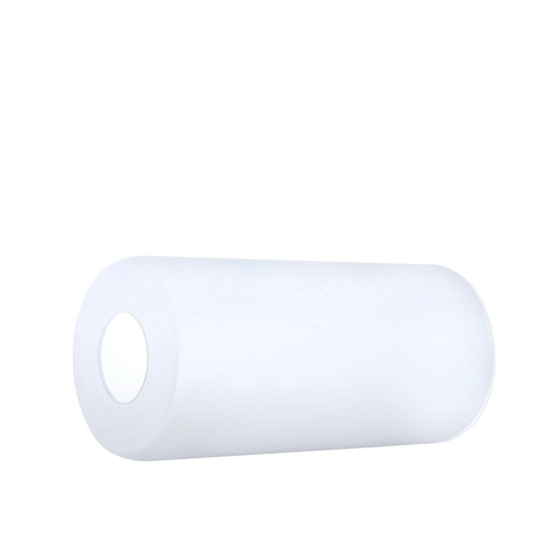 Frosted Glass Cylinder Glass Shade Accessory Glass Lamp Fixture Shade Replacement Glass Piece with 1-5/8 Inch Fitter Multiple Specifications