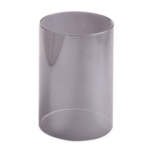 Load image into Gallery viewer, Light Gray Borosilicate Glass Wide 3&quot;, Light Gray Candle Holder, Glass Chimney for Candle Open Ended, Light Golden Glass Hurricane Candle Holders Diameter 3 inches