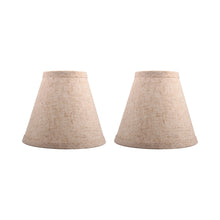 Load image into Gallery viewer, Drum Lamp Shades Clip On Chandelier Lamp Shades, Hardback Empire Linen Chandelier Lamp Shade