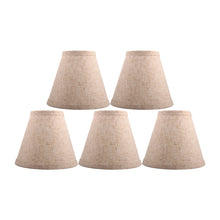 Load image into Gallery viewer, Drum Lamp Shades Clip On Chandelier Lamp Shades, Hardback Empire Linen Chandelier Lamp Shade