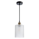 Glass Pendant Light Classic Shade Modern Lamp for Ceiling Cylinder Hanging Light for Kitchen Island Living Room