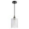 Glass Pendant Light Classic Shade Modern Lamp for Ceiling Cylinder Hanging Light for Kitchen Island Living Room