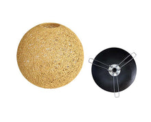 Load image into Gallery viewer, Lighting Fixture Replacement, Round Globe Shade, Hemp Globe Lamp Shade,Globe Lamp Shade Replacement (Primary)