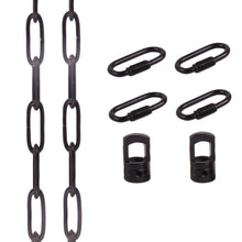 Load image into Gallery viewer, Pendant Light Fixture Chain Iron Chain for Chandeliers On High Ceilings Basket Hanging Chain for Decoration (Black)