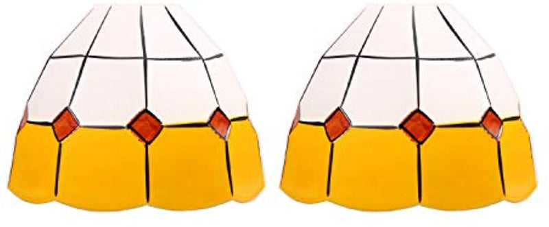 Tiffany Style Handmade Lampshade Replacement,Glass Lampshade,Flush Mount Light Glass Shade Ceiling Light Fixture for Chandelier Light,Wall Lamp,Desk Lamp (003)