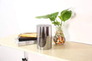 Light Gray Borosilicate Glass Wide2.5", Light Gray Candle Holder, Glass Chimney for Candle Open Ended, Light Golden Glass Hurricane Candle Holders Diameter 2.5 inches