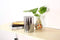 Light Gray Borosilicate Glass Wide 5", Light Gray Candle Holder, Glass Chimney for Candle Open Ended, Light Golden Glass Hurricane Candle Holders Diameter 5 inches