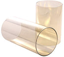 Light Golden Borosilicate Glass Wide 5", Light Brown Candle Holder, Glass Chimney for Candle Open Ended, Light Golden Glass Hurricane Candle Holders Diameter5 inches