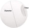 Lighting Fixture Replacement Globes Neckless Top Opening Frosted Opal White Glass Lamp Shades  Multiple Specifications
