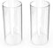 Hurricane Candleholders, Clear Candle Holder, Glass Chimney for Candle Open Ended (2 Packs) 5.5 inches