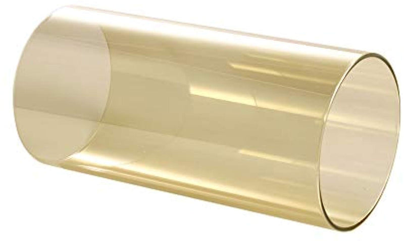 Light Golden Borosilicate Glass Wide 5", Light Brown Candle Holder, Glass Chimney for Candle Open Ended, Light Golden Glass Hurricane Candle Holders Diameter5 inches