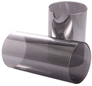 Light Gray Borosilicate Glass Wide2.5", Light Gray Candle Holder, Glass Chimney for Candle Open Ended, Light Golden Glass Hurricane Candle Holders Diameter 2.5 inches