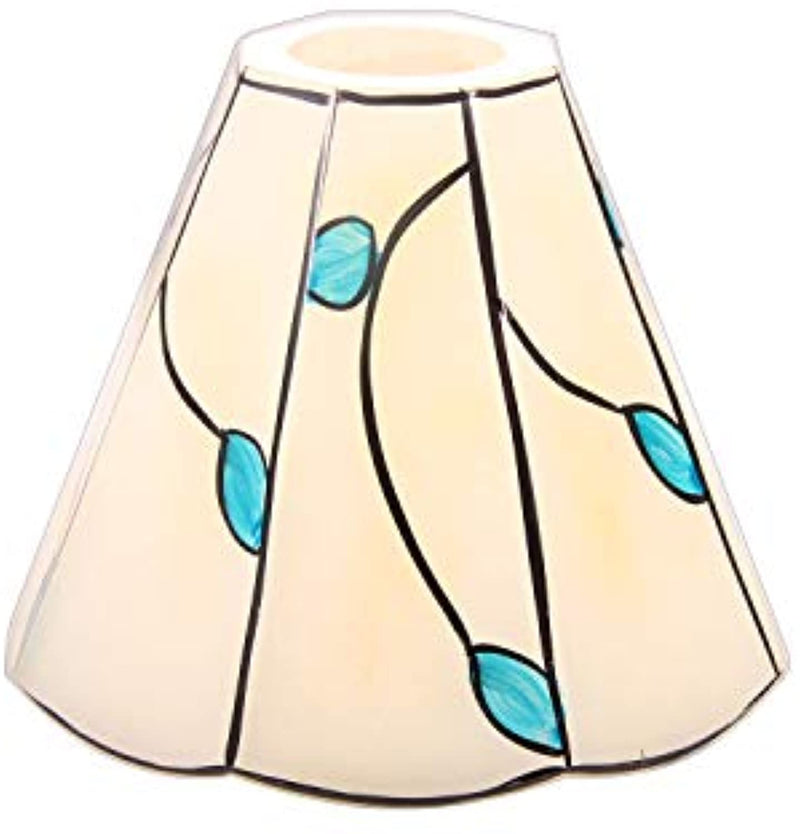Tiffany Style Handmade Lampshade Replacement,Glass Lampshade,Flush Mount Light Glass Shade Ceiling Light Fixture for Chandelier Light,Wall Lamp,Desk Lamp (005)