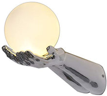 Load image into Gallery viewer, Resin Material Two Hands Holding A Glass Globe Wall Lighting Fixture for Corridor,Bedroom,Kitchen,Restaurant,Cafe Bar, Living Room (NO Bulb)
