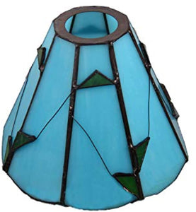 Tiffany Style Flower Stained Glass Replacement Table Lamp Shades (Only Lampshade,Exclude Accessories) (015)