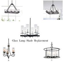 Load image into Gallery viewer, Large Size Bubble Straight Cylinder, Bubble Glass Cylinder Open Both Ends, Open Ended Bubble, Glass Lamp Shade Replacement Diameter 10 inches