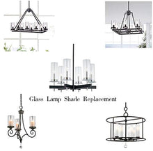 Load image into Gallery viewer, Large Size Bubble Straight Cylinder, Bubble Glass Cylinder Open Both Ends, Open Ended Bubble, Glass Lamp Shade Replacement Diameter 4.7 inches