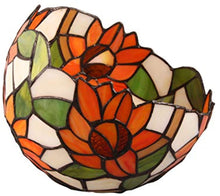 Load image into Gallery viewer, Tiffany Style Flower Stained Glass Replacement Table Lamp Shades (Only Lampshade,Exclude Accessories) (012)