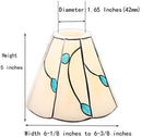 Tiffany Style Handmade Lampshade Replacement,Glass Lampshade,Flush Mount Light Glass Shade Ceiling Light Fixture for Chandelier Light,Wall Lamp,Desk Lamp (005)