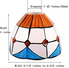 Load image into Gallery viewer, Tiffany Style Handmade Lampshade Replacement,Glass Lampshade,Flush Mount Light Glass Shade Ceiling Light Fixture for Chandelier Light,Wall Lamp,Desk Lamp (004)