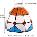 Tiffany Style Handmade Lampshade Replacement,Glass Lampshade,Flush Mount Light Glass Shade Ceiling Light Fixture for Chandelier Light,Wall Lamp,Desk Lamp (004)
