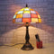 Tiffany Style Flower Stained Glass Replacement Table Lamp Shades (Only Lampshade,Exclude Accessories) (013)