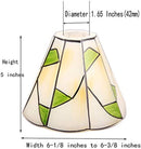 Tiffany Style Handmade Lampshade Replacement,Glass Lampshade,Flush Mount Light Glass Shade Ceiling Light Fixture for Chandelier Light,Wall Lamp,Desk Lamp (006)