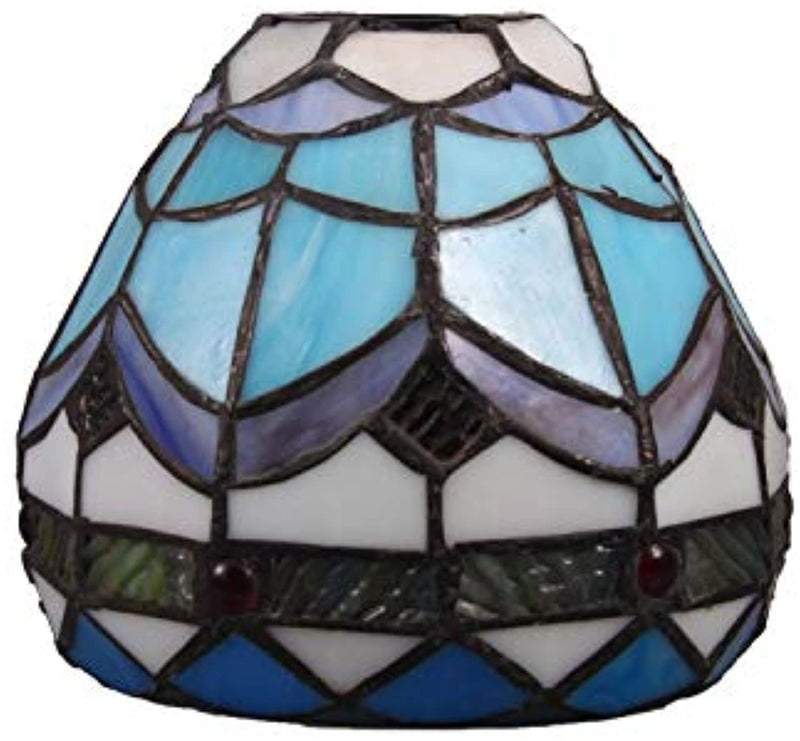 Tiffany Style Flower Stained Glass Replacement Table Lamp Shades (Only Lampshade,Exclude Accessories) (017)