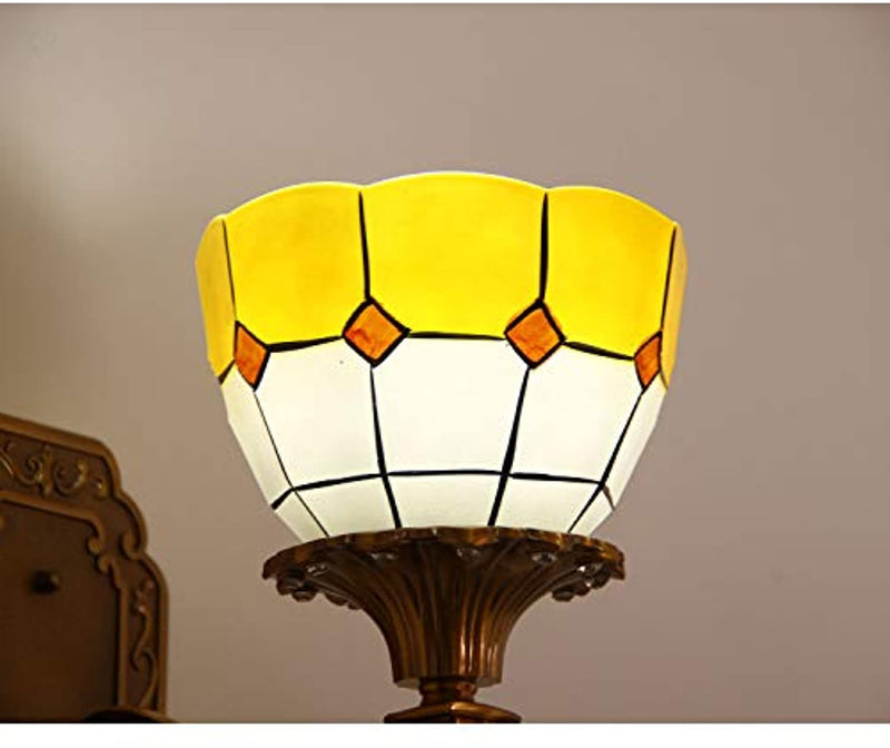 Tiffany Style Handmade Lampshade Replacement,Glass Lampshade,Flush Mount Light Glass Shade Ceiling Light Fixture for Chandelier Light,Wall Lamp,Desk Lamp (003)