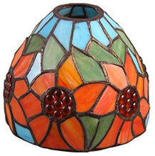 Load image into Gallery viewer, Tiffany Style Flower Stained Glass Replacement Table Lamp Shades (Only Lampshade,Exclude Accessories) (011)