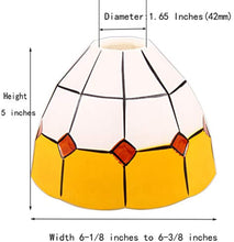 Load image into Gallery viewer, Tiffany Style Handmade Lampshade Replacement,Glass Lampshade,Flush Mount Light Glass Shade Ceiling Light Fixture for Chandelier Light,Wall Lamp,Desk Lamp (003)