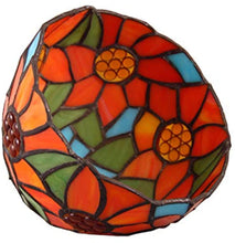 Load image into Gallery viewer, Tiffany Style Flower Stained Glass Replacement Table Lamp Shades (Only Lampshade,Exclude Accessories) (011)