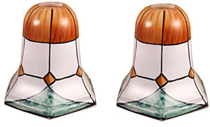 Tiffany Style Handmade Lampshade Replacement,Glass Lampshade,Flush Mount Light Glass Shade Ceiling Light Fixture for Chandelier Light,Wall Lamp,Desk Lamp (009)