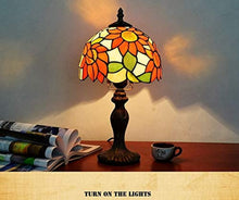Load image into Gallery viewer, Tiffany Style Flower Stained Glass Replacement Table Lamp Shades (Only Lampshade,Exclude Accessories) (012)