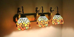Tiffany Style Flower Stained Glass Replacement Table Lamp Shades (Only Lampshade,Exclude Accessories) (011)