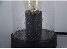 Load image into Gallery viewer, Vintage Desk Lamp Table Lamp Black Round Base Glass Cylinder Shade LED Edison Bulb for Living Room,Bedroom,Office (No Bulb) (Bubble )