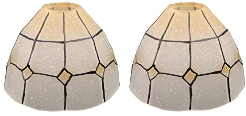 Tiffany Style Handmade Lampshade Replacement,Glass Lampshade,Flush Mount Light Glass Shade Ceiling Light Fixture for Chandelier Light,Wall Lamp,Desk Lamp (010)